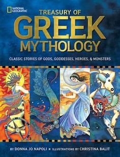 a book cover with an image of greek mythology