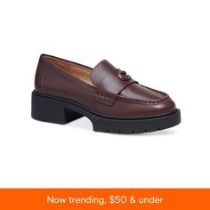 in stock Loafers Online, Metal Ornament, Shoe Closet, Lug Sole, Loafer Shoes, Loafer Flats, Leather Upper, Pick Up, In Store