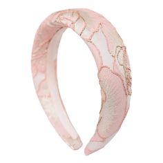 Headband Elina Rose is made with a delicate brocade ribbon to the touch will make your image incomparably radiant. Wearing it is incredibly pleasant and comfortable due to the smooth satin ribbon and the thin bezel, which fits snugly to the head and guarantees a luxurious look throughout the day. Wear it separately, or combine it with another headband to create a more refined and bright image. Size:Width - 4 cmLength - 41 cm Color: Pink & Gold Materials:We pay special attention to the selection Pink Satin Headband, Luxury Headbands, Pink Hair Accessories, Embellished Headband, Rebecca Black, Luxury Hair Accessories, Designer Headbands, Everything I Own, Hat Headband