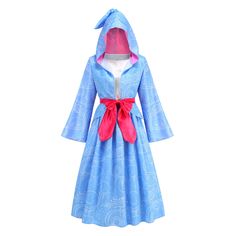 PRICES MAY VARY. 4 PIECE FAIRY GOODMOTHER COSTUME SET: This godmother dress costume includes a blue dress, a hooded cape coat, a bow tie, and a blue sash. SOFT AND COMFORTABLE FABRIC: The dress is made of high quality polyester fabric. It is soft in texture, bright in color and comfortable to touch. This adult Halloween costume for women is comfortable to touch, not easy to fade and keep its shape. FEMALE GODMOTHER DRESSUP FEATURES: Gorgeous skirt with outlined lines adds color to monotonous out Fairy Costume For Women, Fairy Godmother Costume, Blue Dress Costume, Godmother Dress, Blue Sash, Pregnancy Costumes, Christmas Cosplay, Halloween Fairy, Costume For Women