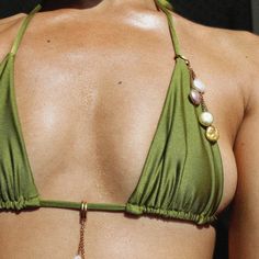 Green Bikinis For Women, Resort Jewelry, Handmade Bikinis, Australia Clothes, June Birthstone Jewelry, Fresh Water Pearl, Gifts For New Mums, Pearl Jewellery Earrings, Designer Swimwear