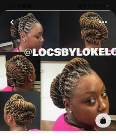 African Locs Hairstyles, Up Do Loc Styles For Women, Dread Updos For Black Women, Loc Styles Women, Unique Loc Styles Short, Cute Loc Styles For Women, Sisterlocks Styles Updo, Long Loc Styles