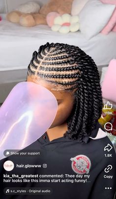 Cornrows Natural Hair, Short Box Braids Hairstyles, Protective Hairstyles For Natural Hair, Quick Natural Hair Styles, Braided Cornrow Hairstyles, Natural Hair Twists, Quick Braided Hairstyles, Pelo Afro, Twist Braid Hairstyles