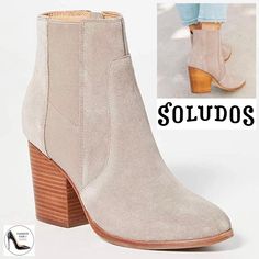 Soludos Emma Mineral Grey Suede Ankle Booties Leather Casual Block Heel Boots Size 10 New In Box These Stacked Ankle Boots Are Made To Be Worn With Anything From Dresses To Denim With A Sturdy Stacked Heel And Leather That Can Handle Multiple Wears (And Look All The Better For It). Consider That Elusive "Wear Every Day" Ankle Boot, Found. Color: Mineral Grey Suede Rubber Leather Outsole: 3.25 In ; 85 Mm Fits True To Size Side Zip And Elastic Detail Inside Zipper Closure. Leather And Textile Lini Luxury Ankle-high Boots With Leather Footbed, Luxury Casual Boots With Zipper Closure, Luxury Brown Block Heels With Stacked Heel, Luxury Heeled Boots With Suede Lining For Women, Luxury Block Heel Boots With Suede Lining, Luxury Ankle-high Booties With Leather Lining, Luxury High Ankle Heeled Boots With Zipper Closure, Luxury Suede-lined Women's Heeled Boots, Stacked Heel Boots