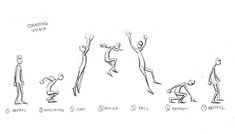 a drawing of people doing different poses