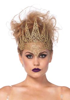 Crown Royal Die Cut by Leg Avenue Leg Avenue Costumes, Royal Costume, Metal Crown, Queen Costume, Royal Queen, Halloween Costume Accessories, Gold Legs, Queen Crown, Leg Avenue