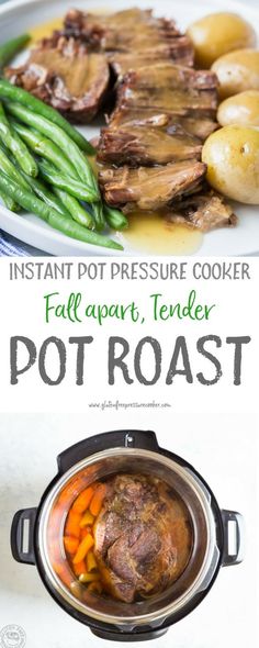 Pressure Cooker Pot Roast, Instant Pot Pot Roast, Instant Pot Ideas, Pressure Cooking Recipes, Pressure Cooker Recipe, Pressure Cooker Meals, Electric Pressure Cooker Recipes, Food Instant Pot, Healthy Weeknight Meals