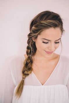 Side Braid Tutorial, Easy Side Braid, Hair Magic, Side Braid Hairstyles, Geek Wedding, Blond Balayage, Cute Braided Hairstyles, Braided Hairstyles For Wedding