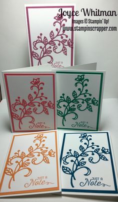 four cards with different designs on them