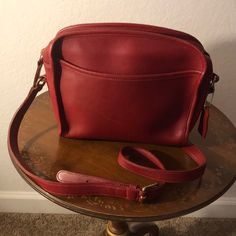 # L1p - 9087 Vintage Red Crossbody Coach Bag Crossbody Coach, Red Crossbody, Coach Bag, Coach Purse, Metropolis, Coach Purses, Coach Bags, Crossbody Bags, Bag Lady