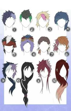 the hairstyles for different types of hair are shown in this poster, which shows how