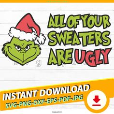 the grin face with santa's hat is shown in this svg file