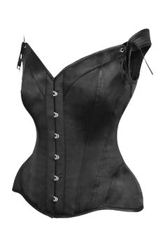 Fullbust corset made of premium satin fabric Front Busk Closure Sweetheart Neckline Adjustable Straps 6" Modesty Panel Spiral Steel Bones throughout body of corset Flat steel bones at front and back Ribbon lace-up back for cinching Waist Tape Hand Wash Waist Cincher Corset, Modesty Panel, Steel Boned Corsets, Striped Shoes, Light Up Shoes, Overbust Corset, Biker Chic, Corsets And Bustiers, Underbust Corset