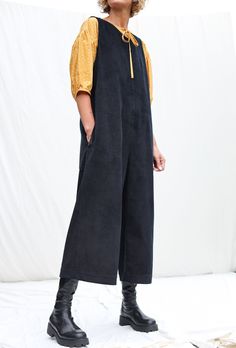 Sleeveless Oversized Cord Jumpsuit OFFON CLOTHING - Etsy Oversized Jumpsuit Outfit, Wide Hips Outfit, Oversized Jumpsuit, Height Measurement, Womens Jumpsuits, Jumpsuit Outfit, Polo Neck, Work Wardrobe, Wide Legs