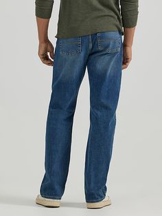 Some styles become classics for a reason. This men's Wrangler Authentics® relaxed fit bootcut jean makes it easy to rock the look you love at the level of comfort you need. It's finished with our signature five-pocket styling for all your essentials. This jean's relaxed leg and bootcut leg opening will look great with your go-to boots or dress shoes. Western Women, Bootcut Jean, Carpenter Jeans, Wrangler Jeans, For A Reason, Family Outfits, Dark Wash Denim, Cut And Style, Bootcut Jeans