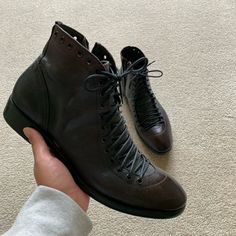 Ghost Leather Calf Boots Perfect Condition!! Minimal Scuffs Leather Calf Boots, Calf Boots, Black And Brown, Men's Shoes, Shoe Boots, Ghost, Size 10, Man Shop, Boots