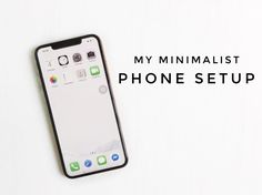 My Minimalist Phone Setup howto Iphone App Layout Minimalist, Minimalist Things Aesthetic, Simple Phone Setup, Minimalist Phone Aesthetic, Home Screen Organization Iphone Simple, Minimal Phone Setup, Minimalist Iphone Setup, Simple Iphone Organization, Iphone Productivity Layout