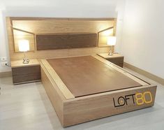 the bed is made up and ready for someone to use it in their home or office