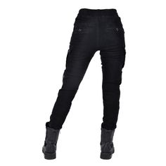 Designed for the ultimate protection on the road, our Women Motorcycle Kevlar K-6 Casual Tighten Legs Riding Pants are made with stretchable polyester and cotton fabrics, woven with stretch denim that provides superior tear-resistance. Stay safe and stylish with these jeans that offer both functionality and fashion. CE Certified Knee Hip Protective Pads ⇨ The knee and hip pads are detachable and easy to mount. Insert them into their special pockets for added protection on the road. Reinforced St Biker Style Straight Leg Bottoms With Pockets, Fitted Straight Leg Motorcycling Pants, Casual Straight Leg Bottoms For Motorcycling, Fitted Moto Pants With Pockets, Fitted Moto Bottoms With Pockets, Fitted Straight Leg Motorcycle Pants, Fitted Straight Leg Motorcycle Bottoms, Casual Straight Leg Motorcycle Bottoms, Biker Bottoms Straight Leg For Motorcycling