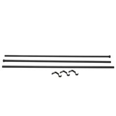 an image of two black metal rods on a white background