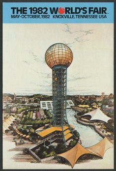 an advertisement for the 1932 world's fair in may - october, 1932 shows a water tower