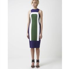 Nwt Finders Keepers The Border Colorblock Blue Green White Midi Sheath Dress Small The Border Dress Is A Fitted Dress That Falls Just Below The Knees With A High Rounded Neckline, Cutaway Armholes, Contrast Colour Panel Detail And A Back Invisible Zip In A Mid-Weight Stretch Fabric With Stretch Lining. Fully Lined. Long Bodycon Sheath Dress. Size Small Fits Like 2/4. New With Tags Front Split Dress, Flower Pattern Dress, Flowy Midi Dress, White Midi, Bodycon Cocktail Dress, Finders Keepers, Denim Midi Dress, Midi Slip Dress, Embroidered Midi Dress