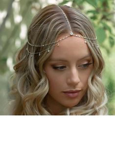 JJ's House Hair Chains 23.23\"(Approx.59cm) Special Occasion 1 PC Hair Accessories 11.22\"(Approx28.5cm) Alloy Rhinestone Headpieces. #JJ's House #HairChains #SpecialOccasion #1PC #HairAccessories #Alloy #Rhinestone #Headpieces Head Chain Wedding, Forehead Chain, Hair Chain Wedding, Elegance Hair, Bridal Hair Chain, Festival Hair Accessories, Accessories Elegant, Prom Hair Accessories, Rhinestone Headpiece