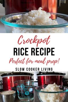 crockpot rice recipe perfect for meal prep slow cooker living