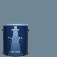 the behrot marquee paint is shown in an open, dark purple color