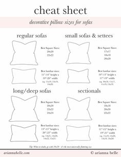 the sewing pattern for an easy to sew pillow is shown in black and white