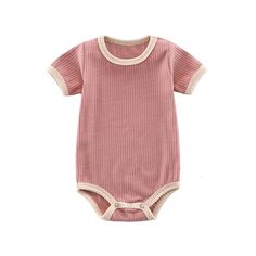 This Crew Neck Bodysuit is a wardrobe essential that is perfect for any occasion. Its simple, clean design features long-lasting comfort and is flattering on every figure. Experience effortless style, comfort and versatility all in one incredible garment. Dive into your day and make a lasting impression! Our baby bodysuit is designed for style and comfort, making it the perfect addition to your baby's wardrobe. Suitable for summer, this bodysuit features full-length sleeves to protect your baby' Short Sleeve Bodysuit Boy Newborn, Trendy Romper, Newborn Clothes, Body Suits, Practice Outfits, Y2k Aesthetic Outfits, Short Sleeve Jumpsuits, Short Sleeve Romper, Ribbed Bodysuit