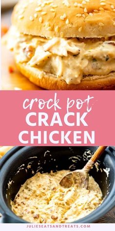 Crackin Chicken Crockpot, Chicken Sandwich In Crockpot, Crockpot Cheesy Chicken Sandwiches, Crock Pot Chicken With Cream Cheese And Ranch Dressing, Shredded Chicken With Cream Cheese, Crock Pot Meals With Cream Cheese, Easy Crock Pot Lunch Ideas, Crock Pot Cream Cheese Recipes, Cheesy Chicken Sandwiches Crockpot