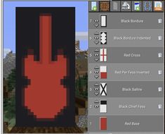 an image of a red object in minecraft with the text black box highlighted on it