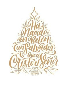 a christmas tree with hand lettering