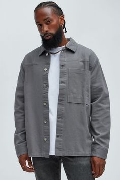 Available In Grey. Fold Down Collar Front Button Closure Chest Collar Long Sleeve 100% Cotton Imported California Proposition 65 WARNING: Cancer and Reproductive Harm - www.P65Warnings.ca.gov. | Mens Yorktown Twill Button Up Shirt in Grey size Small by Fashion Nova Mens Button Up, Grey Fashion, Button Up Shirt, Fashion Nova, Button Up Shirts, Shirt Blouses, Top Shirt, Button Up, Mens Shirts