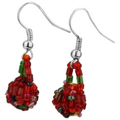 Colorful clusters of glass beads make for zesty fun, anytime. Hand-beaded by traditional Nepali artisans. Glass beads Approximately 0.5" diameter (1.3 cm) Handmade in & fairly traded from Nepal Paw Print Jewelry, Spirit Clothing, Bead Ball, Ribbon Jewelry, Fair Trade Jewelry, Rescue Animals, Ball Earrings, Printed Jewelry, Flip Flop Shoes