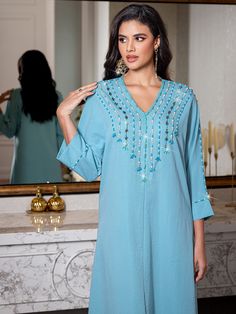 Ramadan Eid Djellaba Diamond abaya femme musulman New Muslim Dubai Turkey Kaftan Ramadan Islam