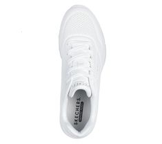 Level up your sneaker game with cushioned comfort wearing Skechers Street Uno Lite - Lite Work. This lace-up fashion sneaker features a synthetic duraleather upper with a platform wedge cushioned midsole and a cushioned Skechers Memory Foam insole. | Skechers Men's Uno Lite - Lite Work Sneaker | Medium Width | Skechers Memory Foam cushioned comfort insole | Lace-up duraleather upper | Shock-absorbing wedge midsole | Flexible traction outsole | 1 1/2-inch heel height | Skechers Slip-resistant Lace-up Sneakers For Streetwear, Slip-resistant Sneakers For Jogging With White Sole, Slip-resistant Athletic Sneakers For Streetwear, Slip-resistant Lace-up Mesh Sneakers, Fade-resistant Athletic Fit Lace-up Sneakers, Slip-resistant Sneakers For Jogging, Cushioned Sneakers With Secure Fit In Synthetic Material, Synthetic Walking Shoes With Laces For Streetwear, Cushioned Sneakers With Secure Fit