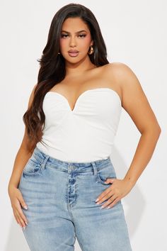 Available In Brown And Ivory. Sweetheart Strapless Ruched Detail Mesh Stretch Body: 95% Polyester 5% Spandex Lining: 100% Polyester Imported | Looks Kill Tube Top in Ivory size Small by Fashion Nova Woman Back, Knit Tops, Matching Dresses, Active Wear For Women, Tube Top, Clothes For Sale, Dresses For Sale, Fashion Nova, Jumpsuit Romper