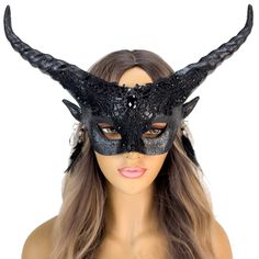 PRICES MAY VARY. Beyond Masquerade is the Original Handcrafted Masquerade Mask Brand founded by artists who value craftsmanship, friendship and trust. Our brand is approved and trusted by celebrity stylists, movie and wardrobe producers and more. Masks are made with eco-friendly materials, paired with premium craftsmanship and high quality standards. Whimsical Fairy Masquerade Mask with Ethereal Detailing One size, comes with an elastic band to wear around the head comfortably. Perfect to use as Mascarade Party Outfit, Fairy Masquerade, Masquerade Attire, Dark Fairy Costume, Fairy Eyes, Demon Costume, Halloween Costume Suit, Floral Resin, Ram Horns