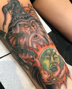 a person with a tattoo on their arm