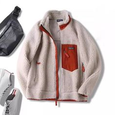 Get it by Cost less than   $23.99       only with 10% OFF New Season Deals Promo code:   sunifty.   Free Shipping $70. Free Exchange&Easy Returns  The frosty tipped pile fleece sherpa sweater pullover is fuzzy, plush, color block tag patch, stand collar sherpa fur collar, full zipper up, side glove shape pockets for keep your hands warm, soft faux fur outside and fleece lined inside. Popular with its casual oversized style, front quarter zip. This women's better sweater fleece pile patch sweater is for any teens & adults, any body type, for any layers underneath, and for any winter & spring weather.  Material: Soft Faux Sherpa Fleece Color: Brick/Yellow/Black Size Details ( inch):  Design: Full Zip,Wubby, Faux Fur, Pile Fleece, Stand Collar, Full pile fleece,Wooly Sherpa, Oversized, Long S Winter Patchwork Crew Neck Outerwear, Casual Crew Neck Outerwear For Outdoor, Casual Fleece Windbreaker With Long Sleeves, White Patchwork Track Jacket For Fall, Long Sleeve Track Jacket With Patchwork For Outdoor, Long Sleeve Patchwork Track Jacket For Outdoor, Casual Long Sleeve Patchwork Windbreaker, Casual Fleece Windbreaker With Fleece Lining, Patchwork Crew Neck Outerwear For Streetwear