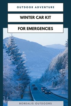 an outdoor adventure winter car kit for emergency