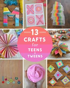 14 Crafts for Teens and Tweens Diy Crafts For Teens, Craft Festival, Diy And Crafts Sewing, Diy Activities, Crafts For Girls, Fun Diy Crafts, People Magazine, Diy Crafts Videos