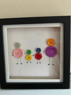 an image of three buttons in a frame