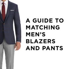 Pairing men's blazers and pants is part art, part science and all style. We break down our secrets to putting together great combos using the new Unsuits. Matching Blazer And Pants, Mens Sport Coat Outfit Business Casual, Mens Blazer Style Fashion Ideas, Men Blazer Outfit, Black Blazer Men, Mens Work Outfits, Suit Combinations, Blazer Outfits Men, Dressing Well