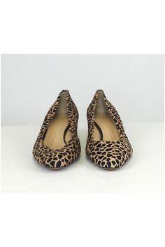 Let your wild side out with these fabulous animal print shoes! The perfect add on to any outfit, these shoes are comfortable and unique. Size 9 (IT 39) Pony hair upper Leather sole & lining Pointed toe Animal print - leopard Some outsole wear Outsole length 10" Heel height 1.5" Casual Leopard Print High Heels, Leopard Print Synthetic Heels With Round Toe, Leopard Print Closed Toe Heels For Fall, Fall Leopard Print Closed Toe Heels, Animal Print Shoes, Giuseppe Zanotti Shoes, Hair Brown, Print Shoes, Pony Hair