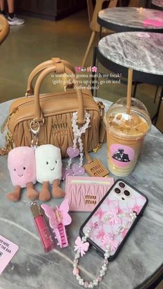 Girly Stuff Aesthetic, Pink Stuff Girly, Pink Friends, Friends Tiktok, Inside My Bag, Pink Lifestyle, Dr Shoes, Purse Essentials, Handbag Essentials