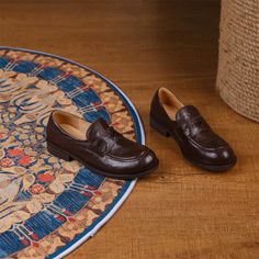 These loafers are designed in a timeless, minimal silhouette, so you'll be sure to wear them often. Made from soft leather, soft bottom that ensure all-day comfort. Wear yours with tailoring and denim alike. Color: Coffee/BlackMaterial: CowhideLining: Genuine LeatherInsole: CowhideSole: RubberHeels: 3Cm/1.18"Weight: 0.22kg Each Shoes Production Time: About 5-7 days (Any exceptional case will email you, Please pay attention to your email left) Shipping Time: Free Shipping To most locations, deliv Brown Flat-heel Tassel Loafers For Business, Brown Tassel Loafers For Business With Flat Heel, Business Brown Tassel Loafers, Brown Flat Heel Dress Shoes For Business Casual, Penny Loafers For Women, Coffee Black, Color Coffee, Comfort Wear, Leather Texture