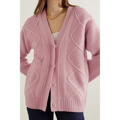 Nwt Size Large The Perfect Cozy Day Cardi Pale Pink Yarn And Unique Cable Knit Patterning Distinguish This Essential Atm Anthony Thomas Melillo Cardigan, Which Is Crafted From Pure, Super-Soft Wool. * Fabric: Mid-Weight Cable Knit * V Neckline And Snap Button Placket * Long Sleeves With Ribbed Cuffs * Shell: 100% Wool * Approximately 28” Shoulder To Hem Cable Knit Merino Wool Cardigan, Pink Long Sleeve Cashmere Cardigan, Casual Pink Cashmere Cardigan, Pink Cashmere Cardigan For Fall, Wool Chunky Knit V-neck Cardigan, Cozy V-neck Pointelle Knit Cardigan, Cozy V-neck Cardigan With Pointelle Knit, Pink Pointelle Knit Cardigan, Merino Wool Cable Knit Cardigan For Layering